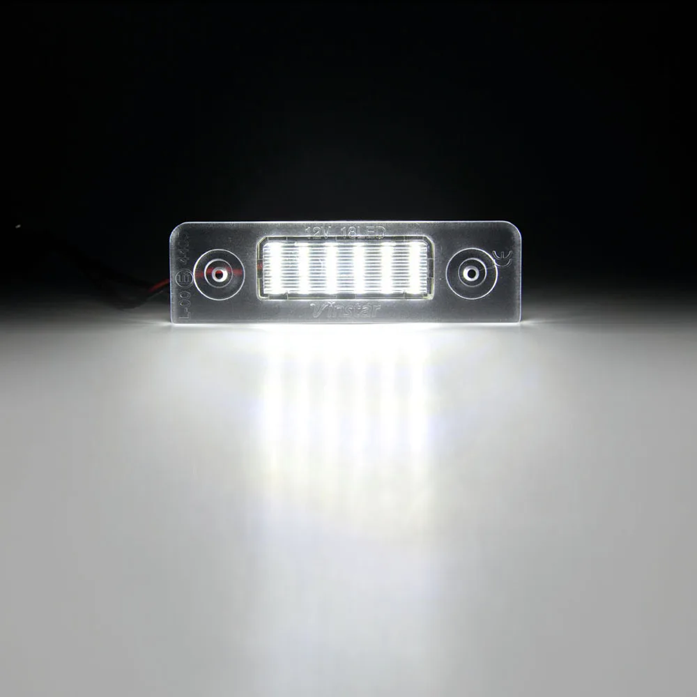 2 шт. Ошибок Белый светодиодный номерной знак светильник лампа для Skoda Octavia 2004 2013