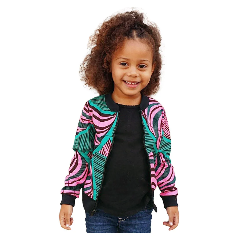 baby girl winter coat Toddler Boy Autumn Dashiki African Windproof Children Coat Long Sleeve Warm Outwear kids jacket for Girls | Детская