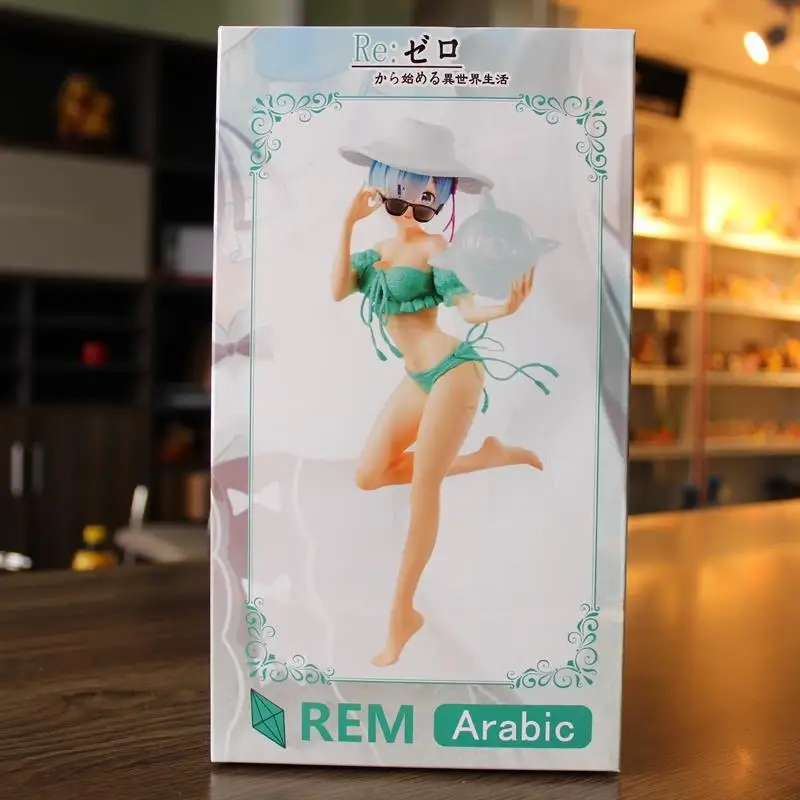 With Original Box Re: жизнь в другом мире от Zero сексуальный купальник Rem Ram носить солнцезащитные очки Crystal Ball Ver. ПВХ фигурка модель игрушки подарок - Цвет: With Original Box
