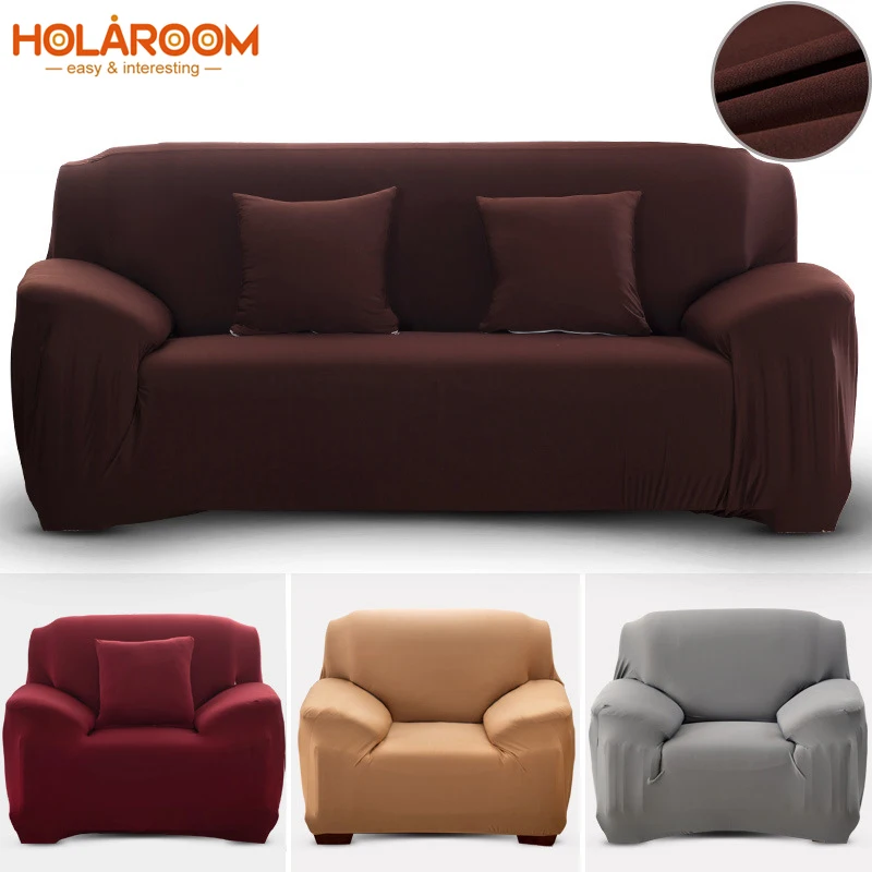 

Elastic Plain Solid Color Sofa Cover Stretch Wrap All-inclusive Sofa Cover for Living Room funda sofa Couch Cover ArmChair Cover