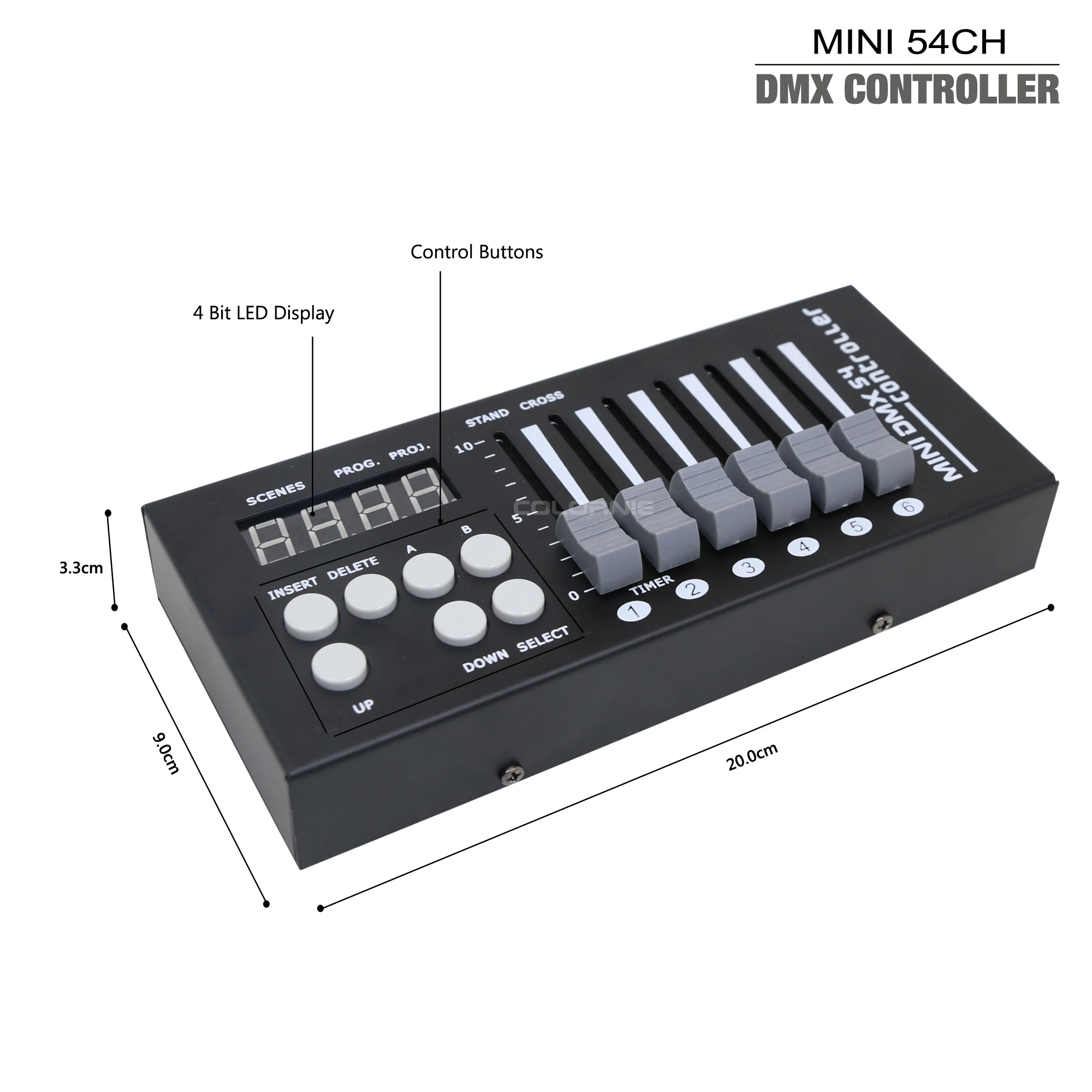 DJ disco Home KTV MINI DMX controlre с 9 программами 6 фейдеров на страниц Stage lighting console|power supply for