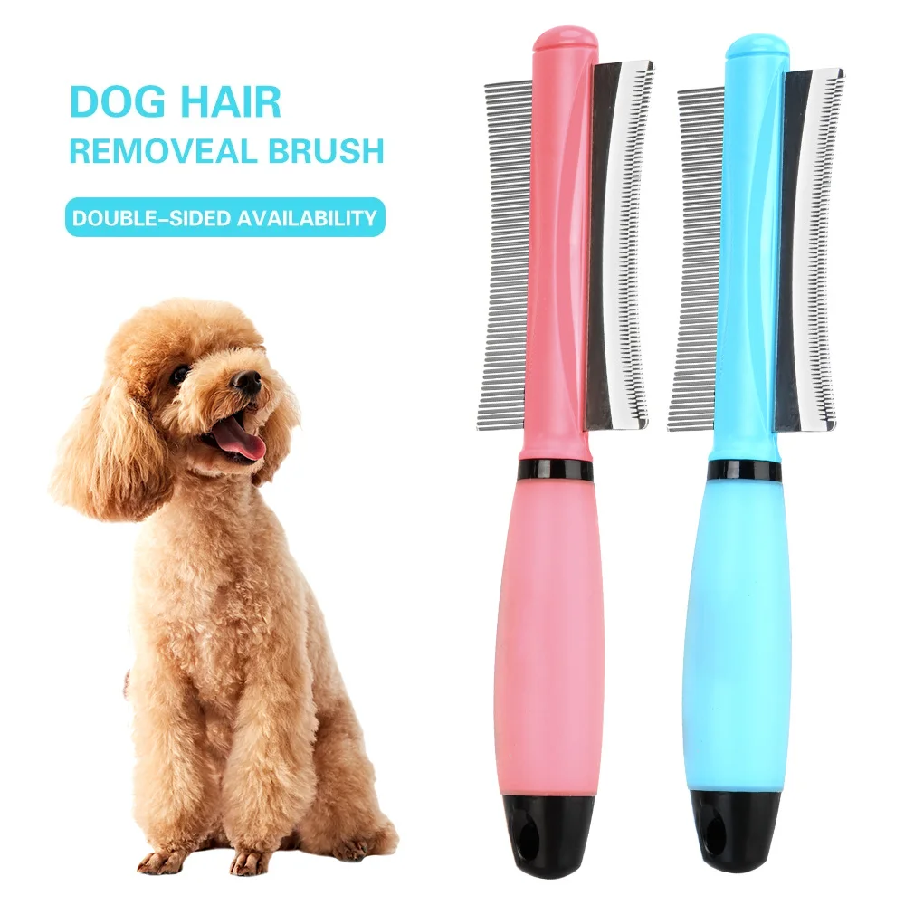 

Easy Deshedding Brush for Cat Dog Hair Remover for Long Small Hair Dog Double-Sided for Cat Grooming Tool Pet Hair Comb