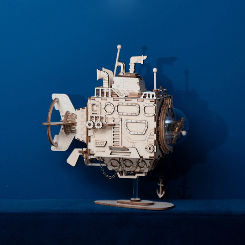 Сделай Сам собранная музыкальная шкатулка 3d Трехмерная головоломка деревянная