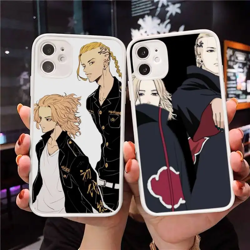 

Tokyo Revengers Phone Case Matte Transparent for iPhone 7 8 11 12 s mini pro X XS XR MAX Plus Clear mobile bag Anime Cartoon