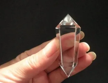 YM 329 Сияющий супер вода Прозрачный 6 сторонний Кристал острый кварцевый палочка