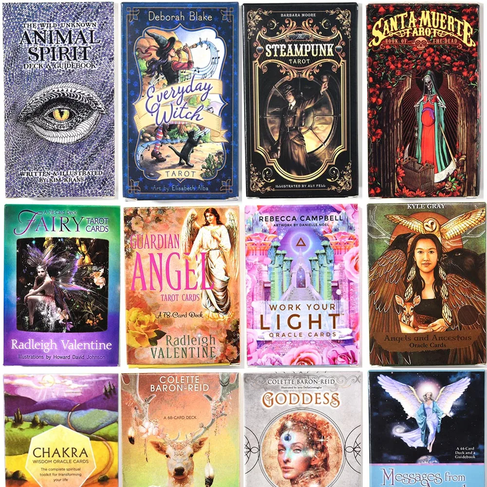 The Wild Unknown Animal Spirit сообщения настольная игра колода Tarot Oracles карты коллекция ведьма Guanrdian Ангел стимпанк фонтан
