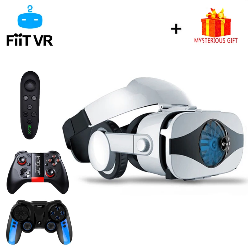 Fiit 5F шлем 3D очки виртуальной реальности Гарнитура для iPhone Android смартфон очки линзы Lunette 3 D