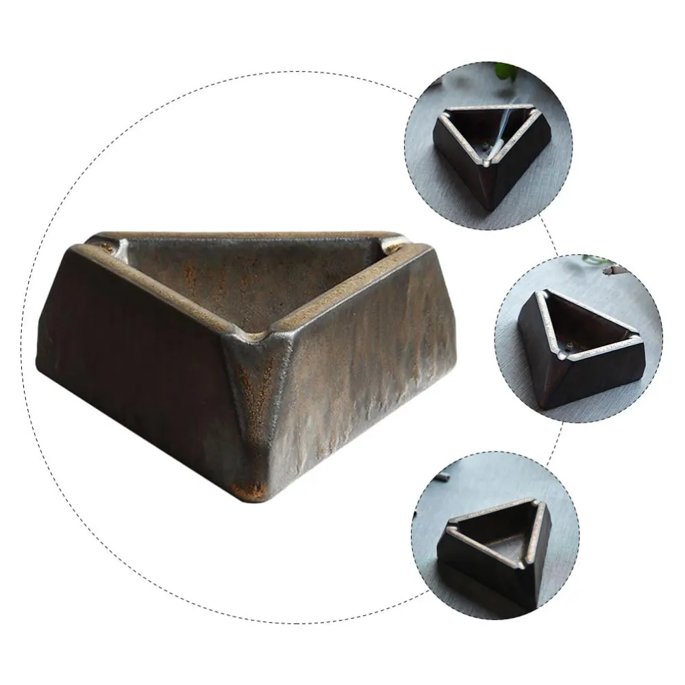 

1Pc Simple Decorative Ashtray Thicken Polishing Ashtray Office Home Supply