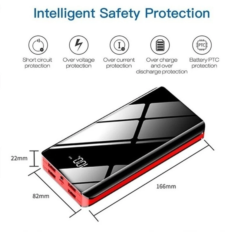 Power Bank 30000mAh Large Capacity Universal External Battery Packs Compatible with smart phone and More | Мобильные телефоны и