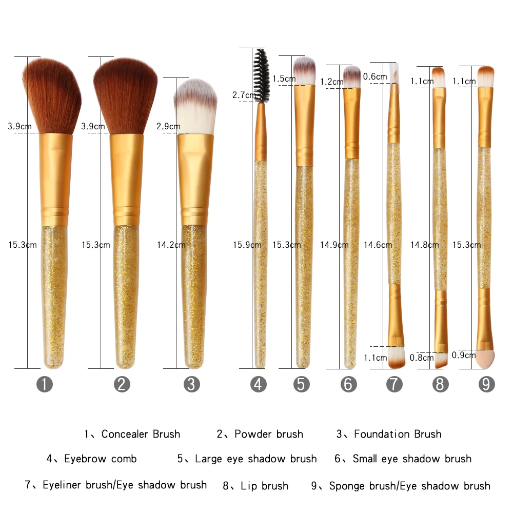 

18Pcs/Set Makeup Brushes Sets Synthetic Hair Eye Shadow Brush foundation Powder brush Makeup Brush Tool Kits