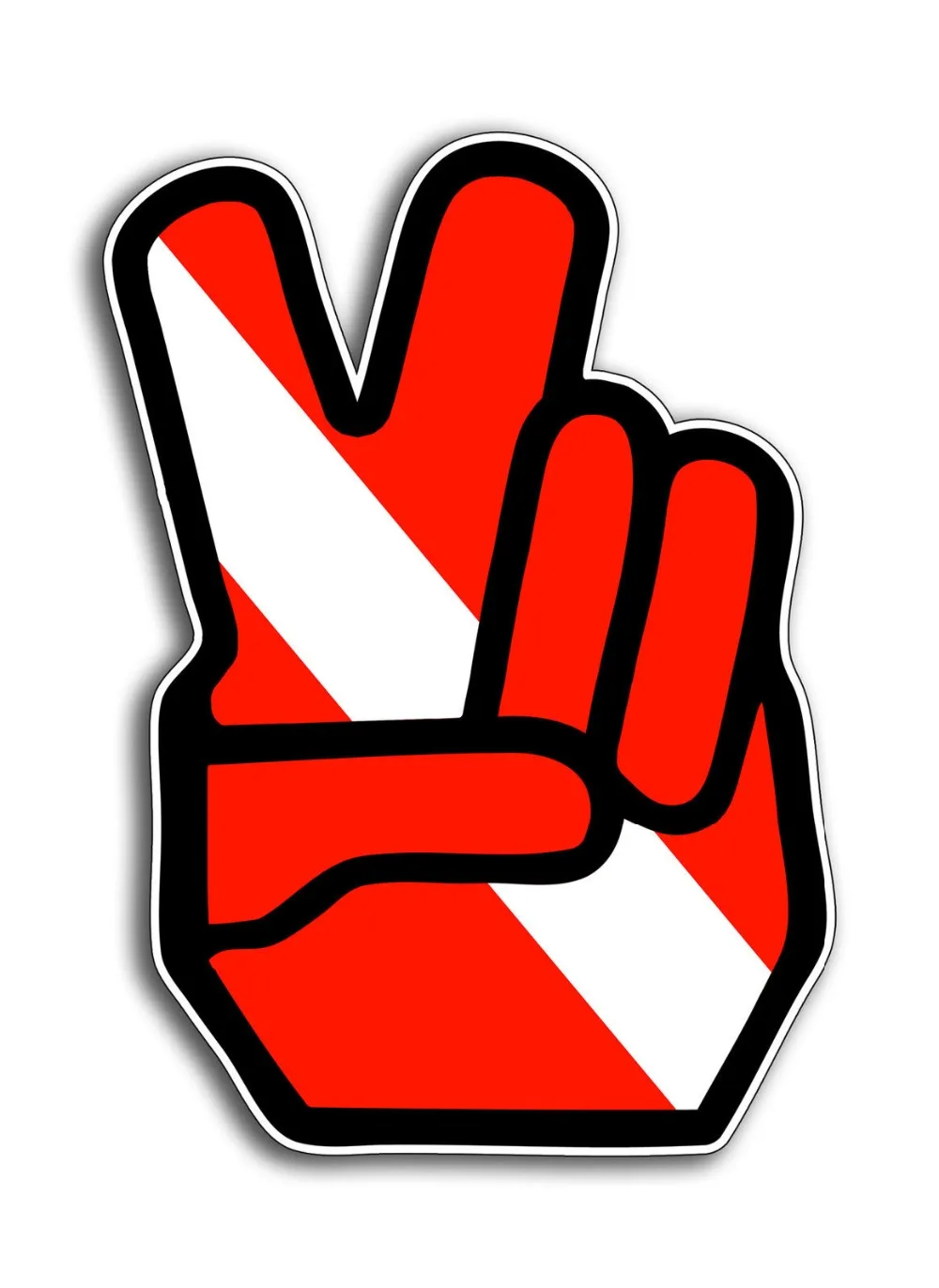 Акваланг дайвер вниз Знак Мира Символ стикер Установите погружения Кубок