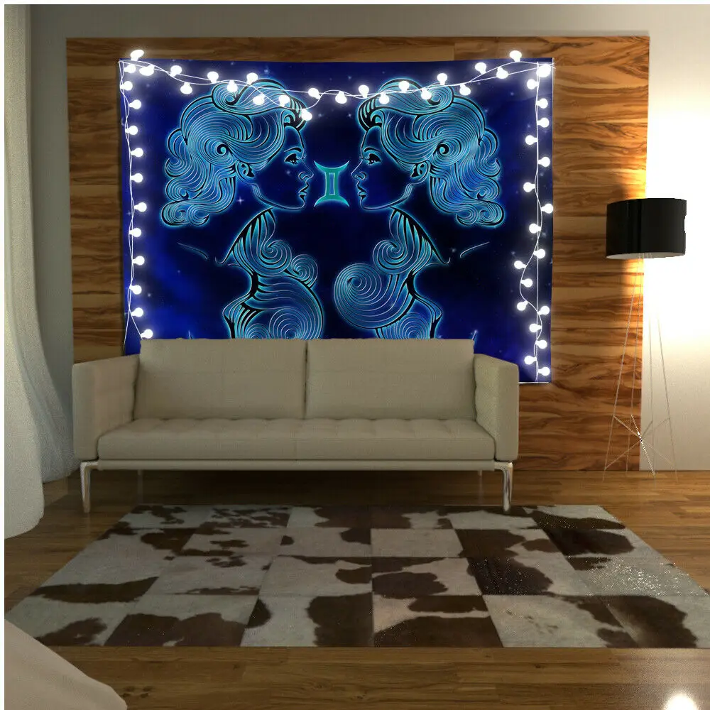 Гобелен со знаками Зодиака искусство настенный подвесной диван стол покрывало