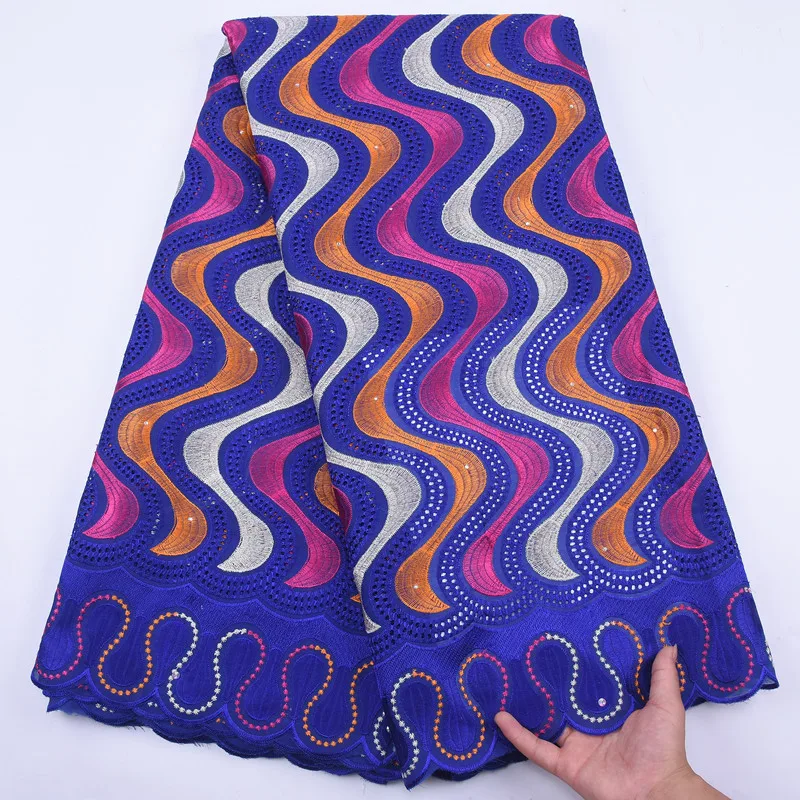Новейшая Высококачественная сухая хлопчатобумажная кружевная ткань из Нигерии