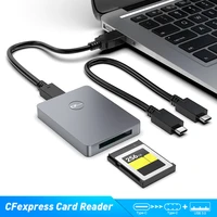 cr316 cfexpress card reader usb3 1 gen2 type b c adapter support cfe memory card 128g 256g 512g usb3 0 with cable for slr