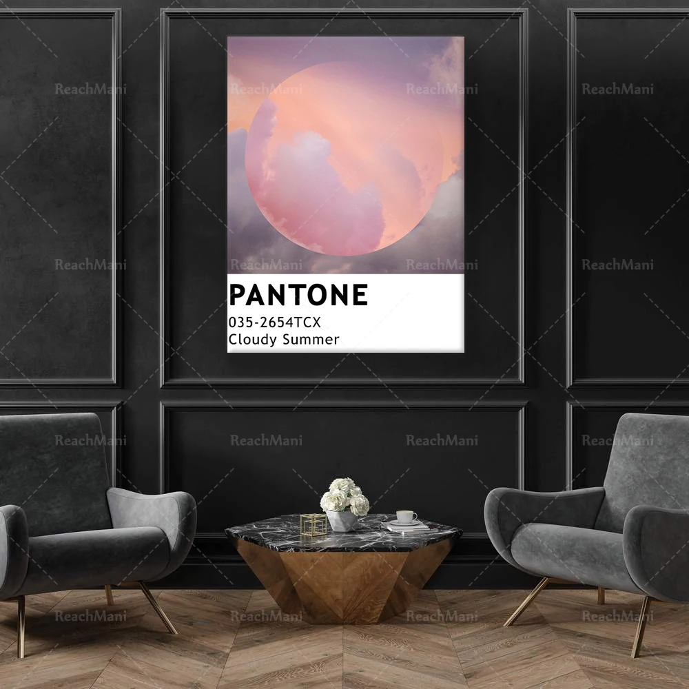 

Pantone Cloud Poster, Retro Print, Fashion Pantone Print, Aesthetic Poster, Pantone Vintage Poster, Vibe Poster,Purple Poster