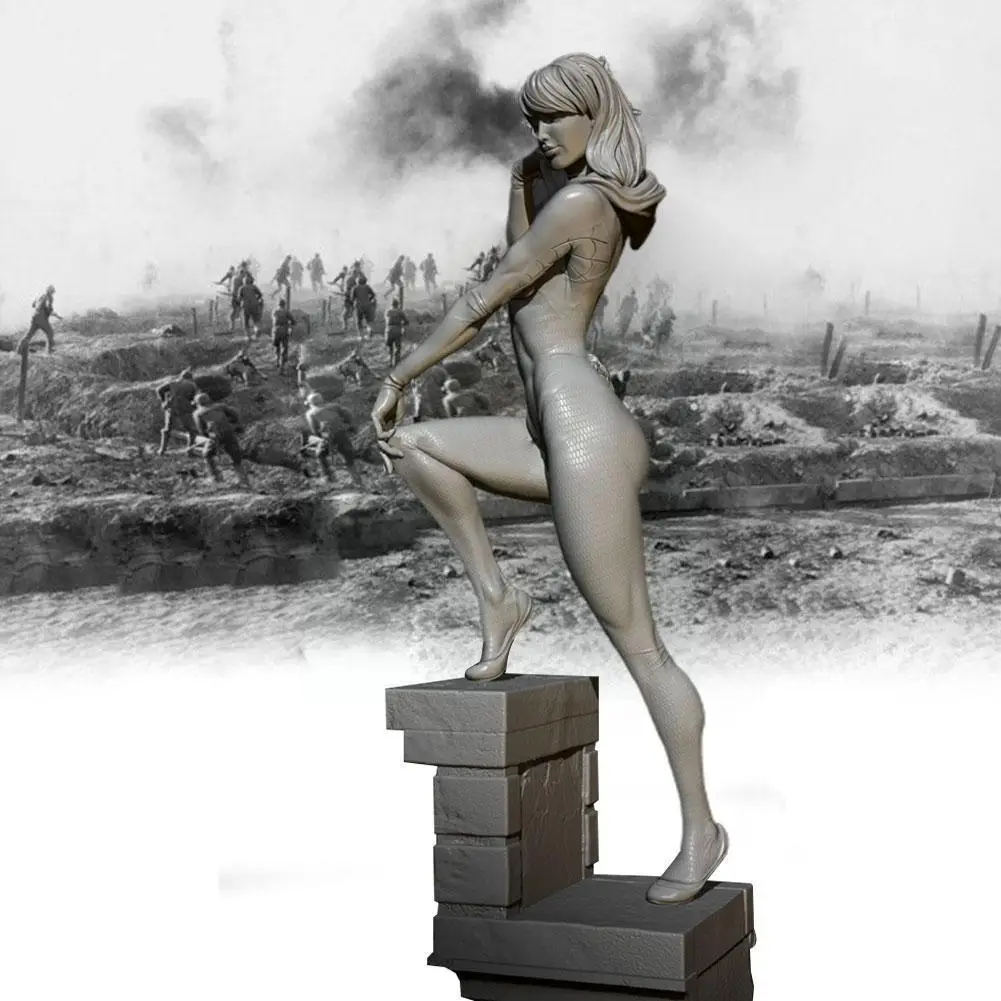 

75 мм Смола Модель фигуры наборы красота самосборка TD2507 комплект Неокрашенный U3J5