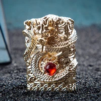zorro retro lighter luxury 3d dragon carved metal welding kerosene lighter mens gift cigarette accessories