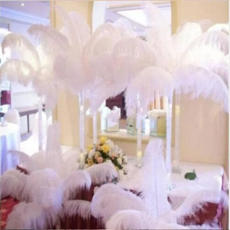 

Wholesale 100pcs 8-10" White Fancy Ostrich Feather Plume for Making Feather Accessories or Decoration FREE SHIPPING