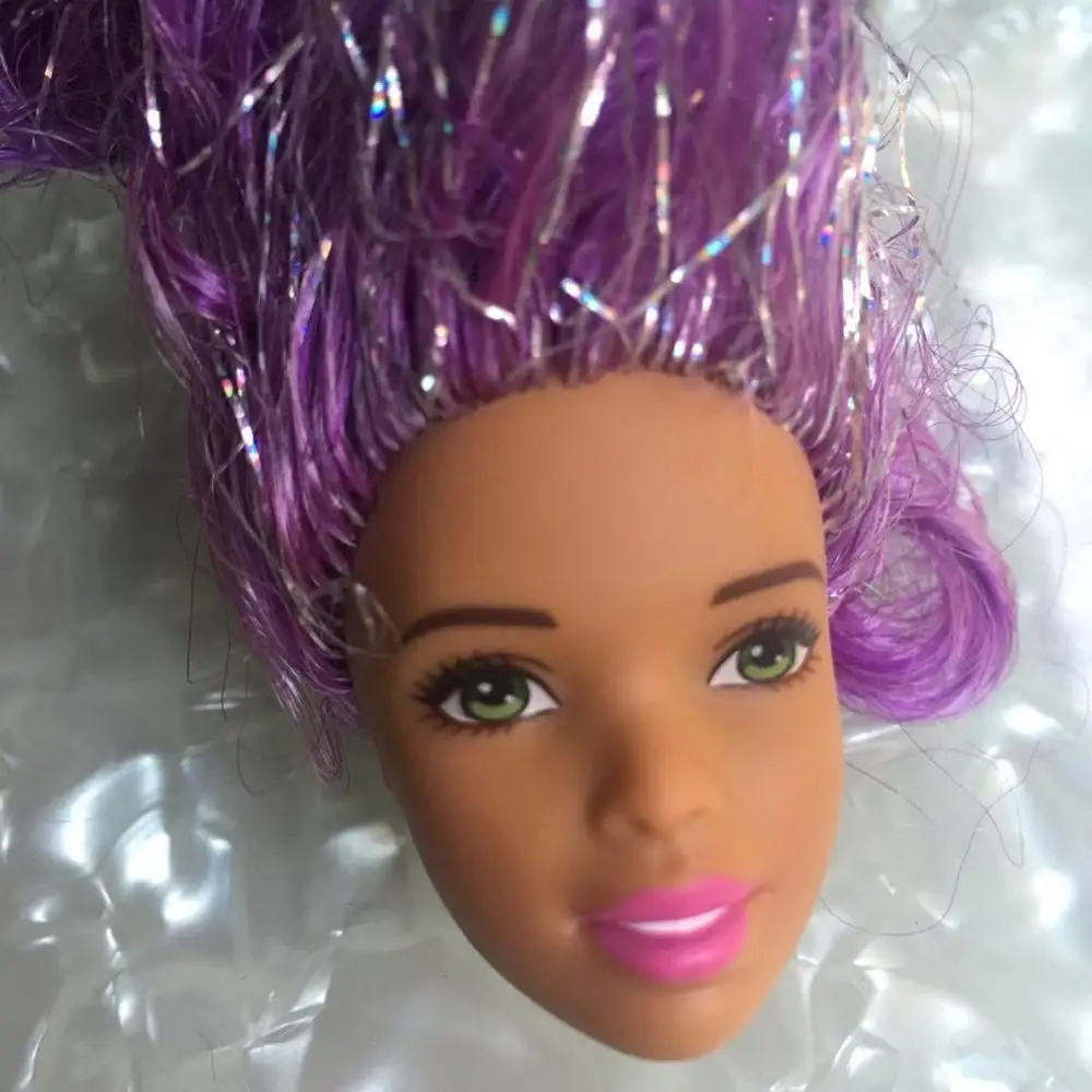 sparkling hair Ограниченная Коллекция, голова куклы, серебряные волосы, Корин Азия, лицо, кукла, аксессуары для девочек, сделай сам, повязка, принцесса, игрушка, голова, 1/6, модная Кукла - Цвет: sparkling hair