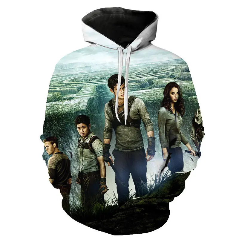 

2020 New Hoodies Sweatshirt Men Women Children Funny The Maze Runner Print Casual Hoodie Streatwear Cool Movie Hoody Pullover