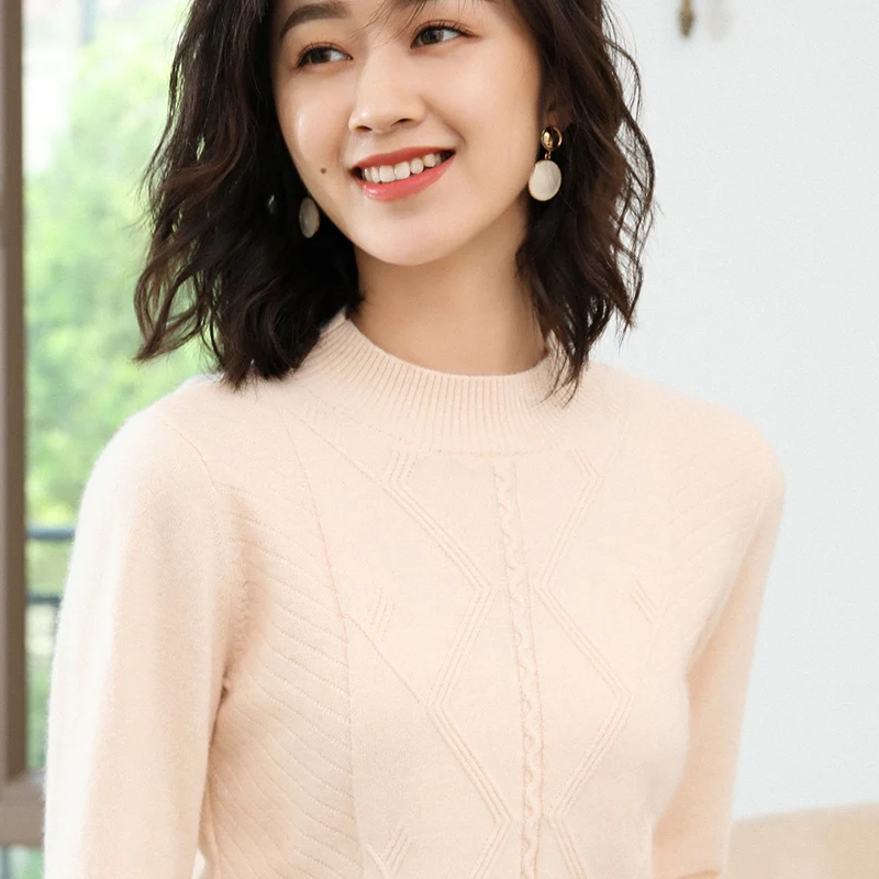 Горячая Распродажа 100% кашемировые вязаные свитера женские Oneck мягкий полувер и