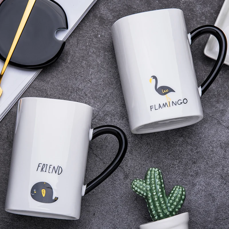 Большая Керамическая кофейная кружка с ананасом белые кружки надписью