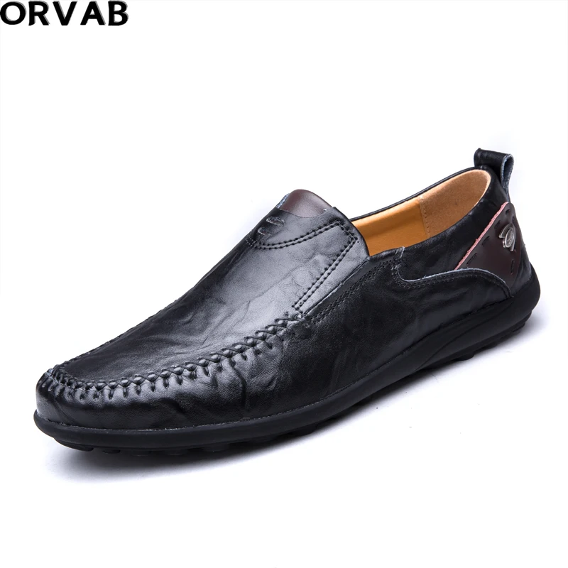 

Luxury Brand Shoes Man Split Leather Mens Loafers Shoes Luxury Breathable Lightweight Fashion Driving Shoes Zapatos De Hombre