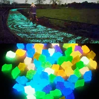 300pcspack glow in the dark pebbles glow stones rocks luminous pebble for outdoor decor garden lawn yard aquarium walkway