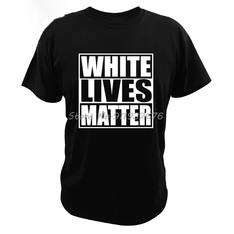 Графическая футболка White Lives Matter Black хлопок
