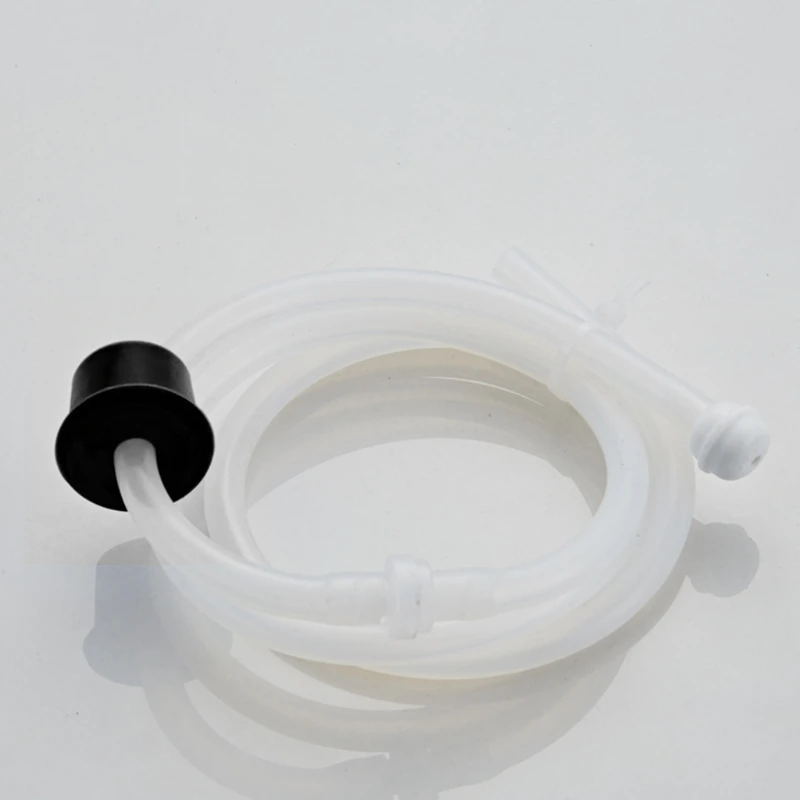 

Bathroom Liquid Soap Dispenser Extension Tube Kit Stainless Steel Head Silicone Tube Kitchen Sink Pump For Bathroom