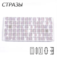 ctpa3bi crystal rose water opal color loose or with claw rhinestones baguette pointback sew on stones diy clothing dress crafts