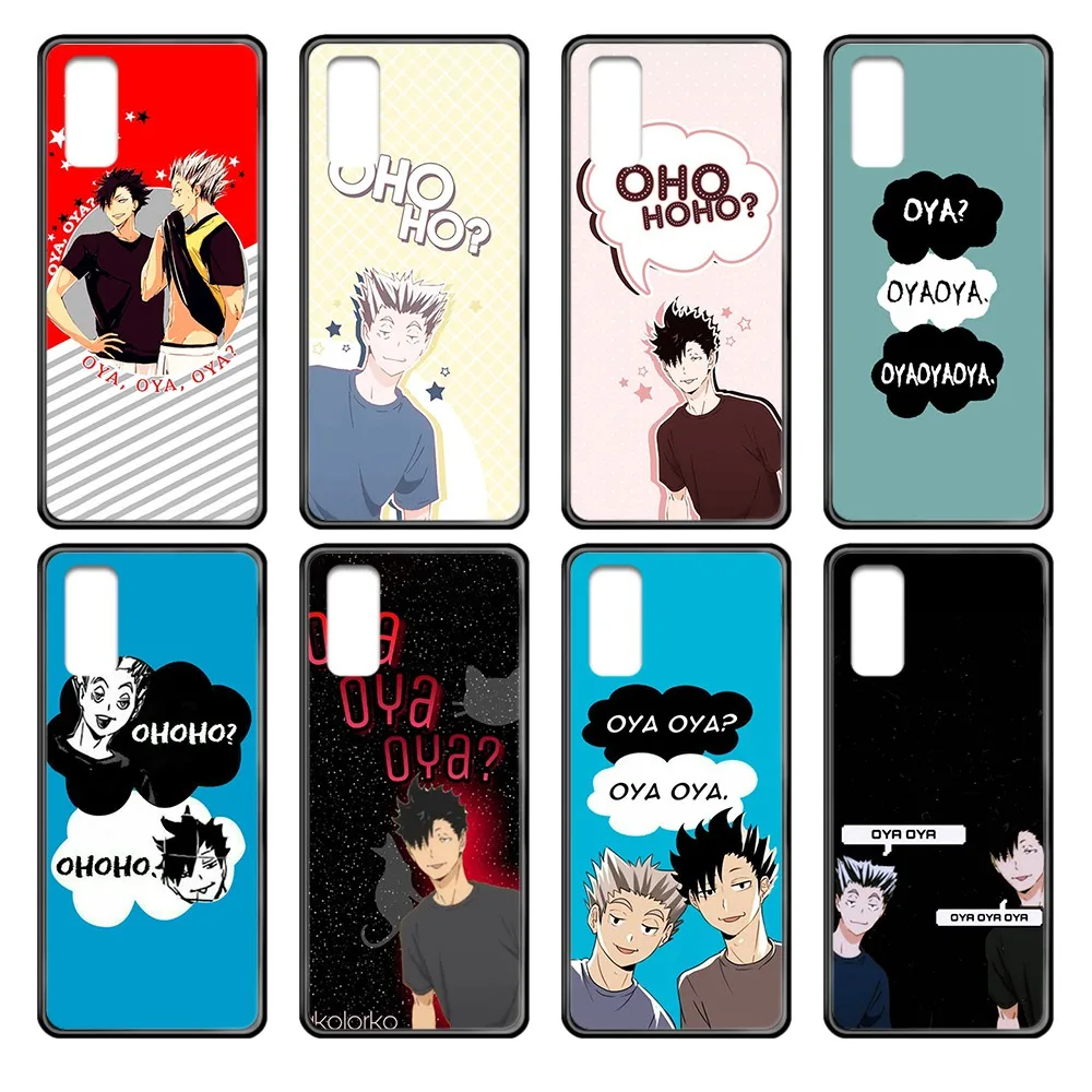 Аниме Haikyuu ОЯ coque чехол для телефона с изображением на задней панели Корпус Samsung
