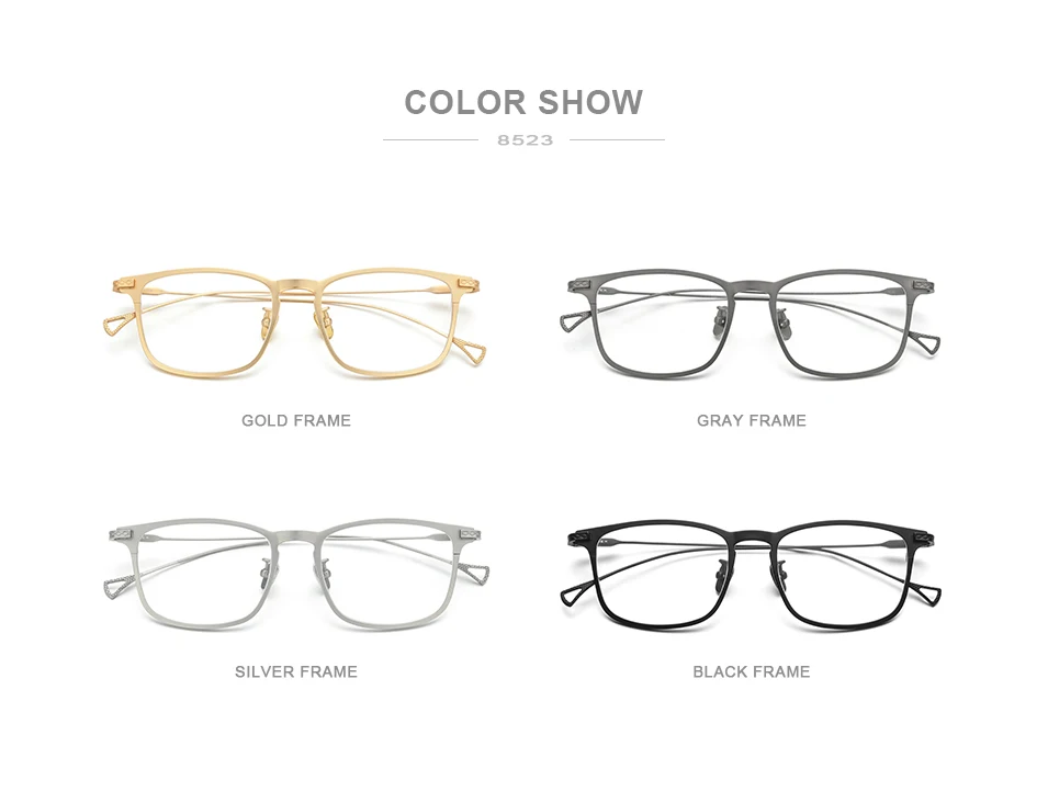 

Pure Titanium Reading Glasses Vintage Unisex Full Rim Optical Eyewear Ultralight Anti-Glare Retro Reading Eyeglasses Women Men