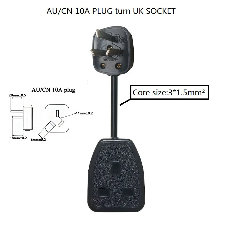 Удлинитель для розеток стандарта Великобритании Австралии ЕС 10/16A | Электроника