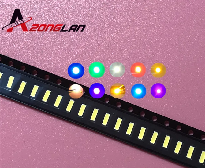 100 шт./лот 5 цветов 3014 SMD СВЕТОДИОД супер яркий
