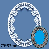 7997mm oval lace decoration metal cutting dies craft embossing scrapbooking paper craft greeting card