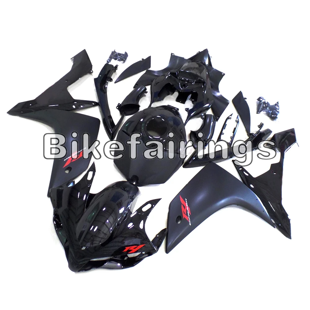 

Матовые черные с красными переводными панелями, подходят для Yamaha 2007 2008 YZF1000 R1 07 08 YZF R1, пластиковый комплект обтекателей для мотоциклов