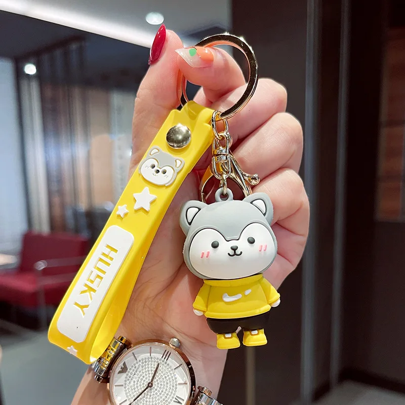 Брелок для ключей из мягкой резины в виде собаки | Украшения и аксессуары