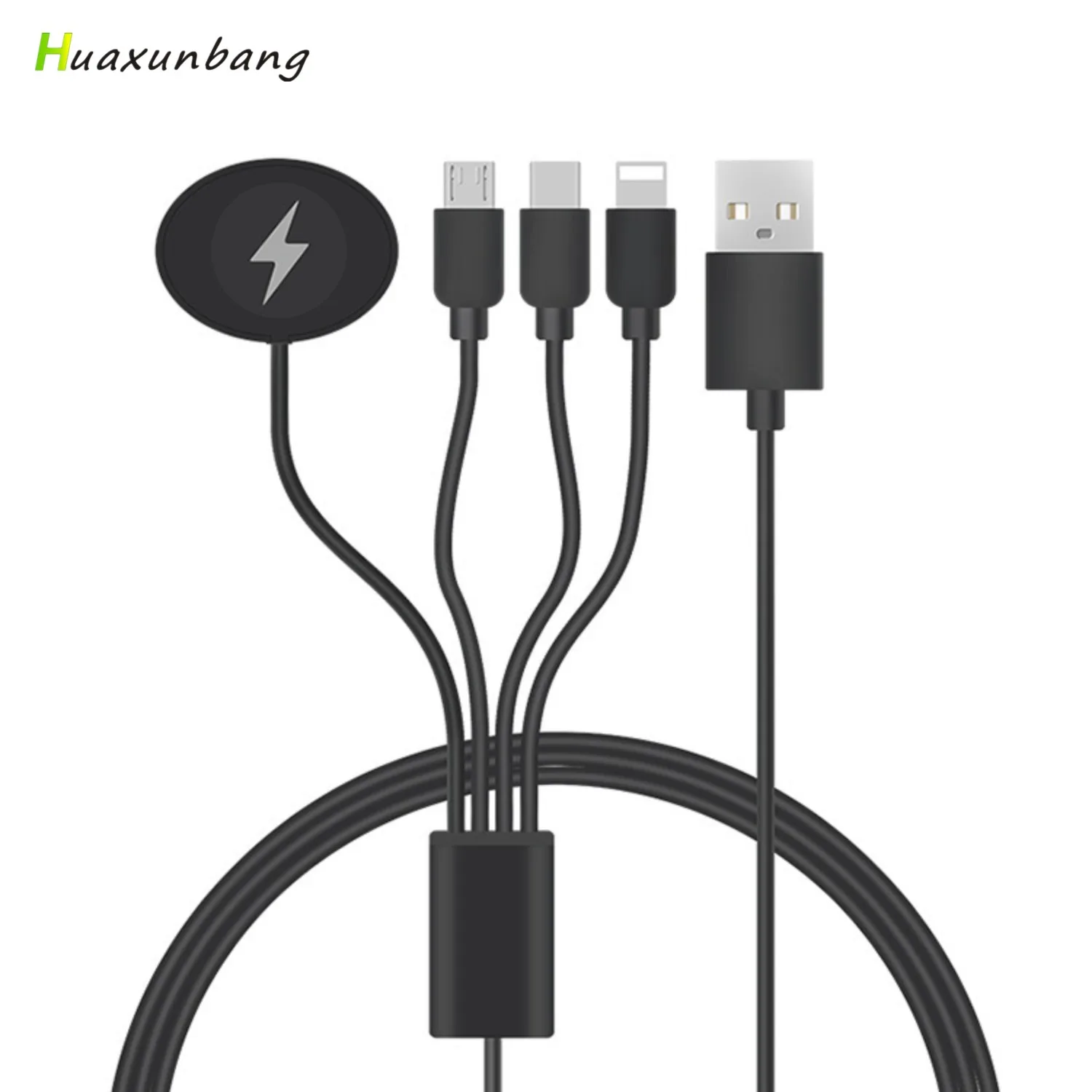 Зарядное устройство с Micro USB кабелем Type C магнитным 4 в 1 3 2 док станция для быстрой