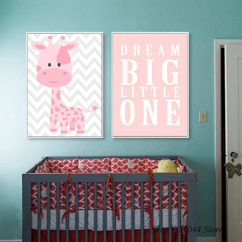 Картина на холсте с изображением животных Постер в скандинавском стиле