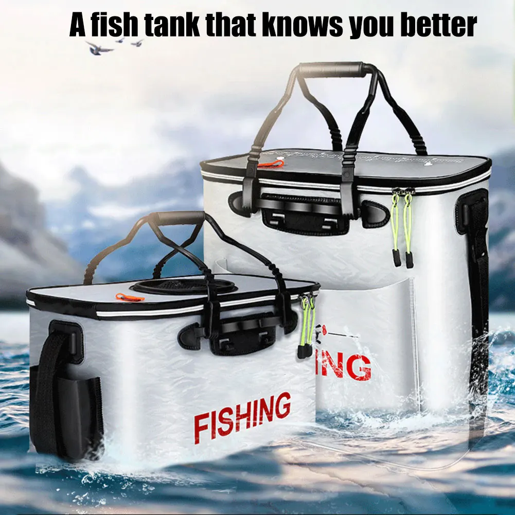 

Рыболовное ведро, складной контейнер для хранения, портативный дышащий контейнер с ручкой HA