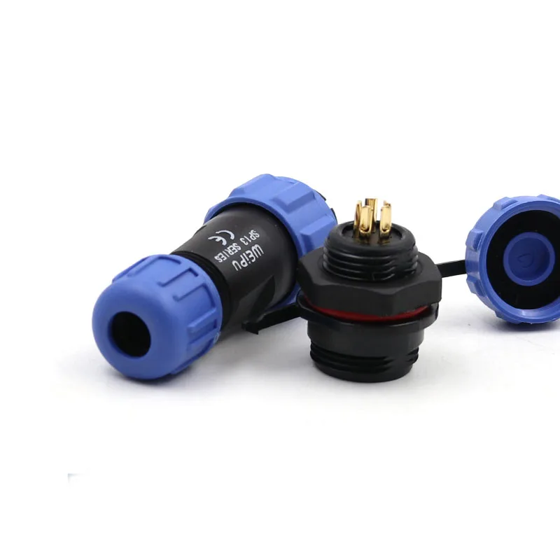 

SP13 SP1310/P+SP1312/S Panel Mounts 2 3 4 5 6 7 9 Pin IP68 Plastic Solder Male Plug Female Socket Waterproof Aviation Connector