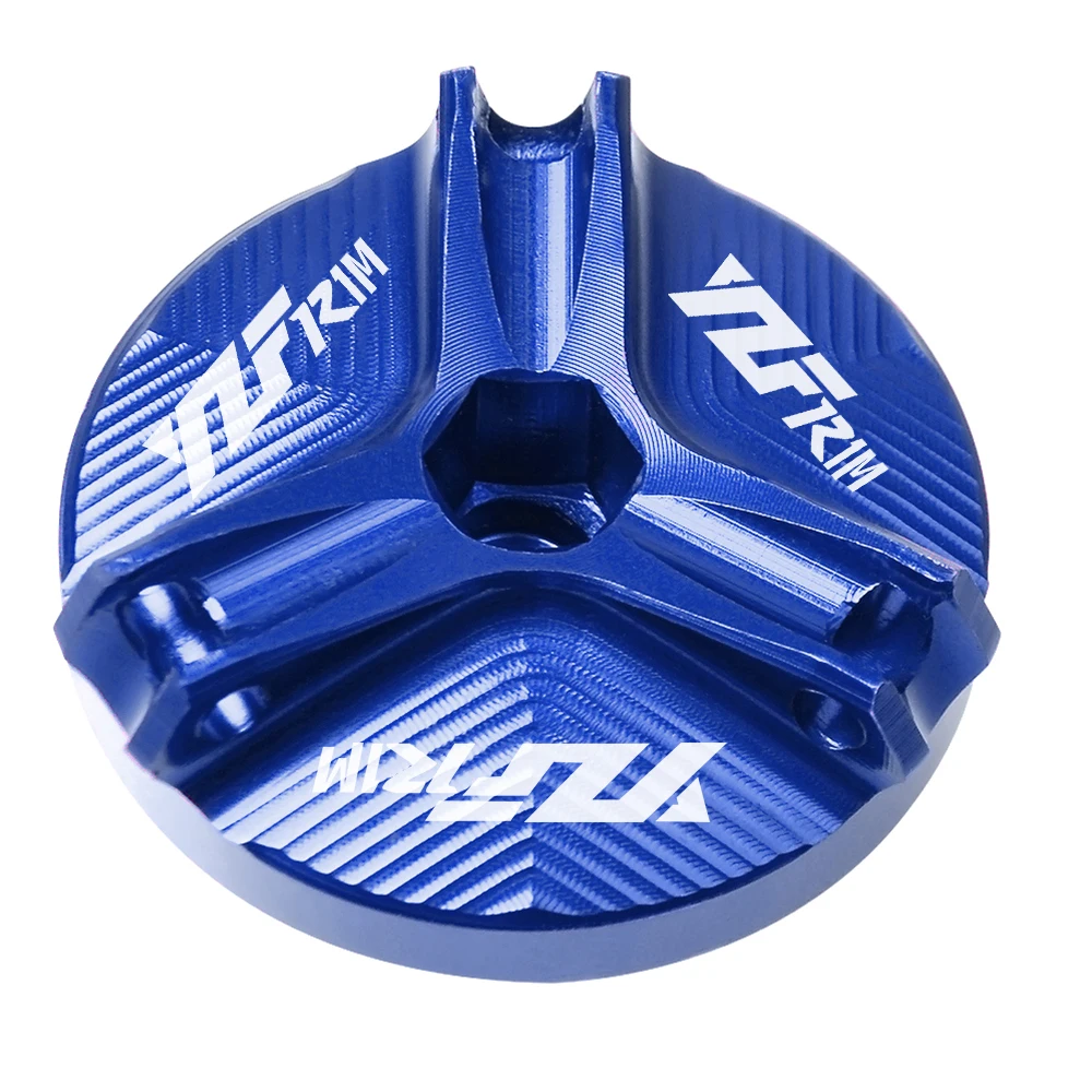 

For YAMAHA YZF-R1M yzfr1m 2015 Motorcycle Accessories YZFR1M CNC Aluminum Reservoir Engine Cup Plug Oil Filter Cover Cap YZF-R1M