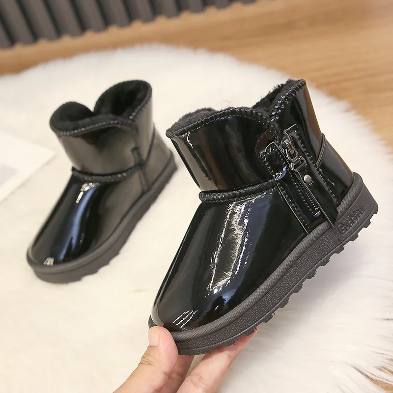 

Winter Platform Girls Boots Children Rubber Anti-slip Snow Boots Shoes for Teens Girl Kids Keep Warm Winter Shoes Botas E10242
