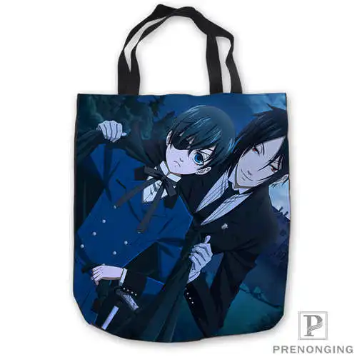 Пользовательские холст black_butler _ ToteBags ручная сумка для покупок Повседневная