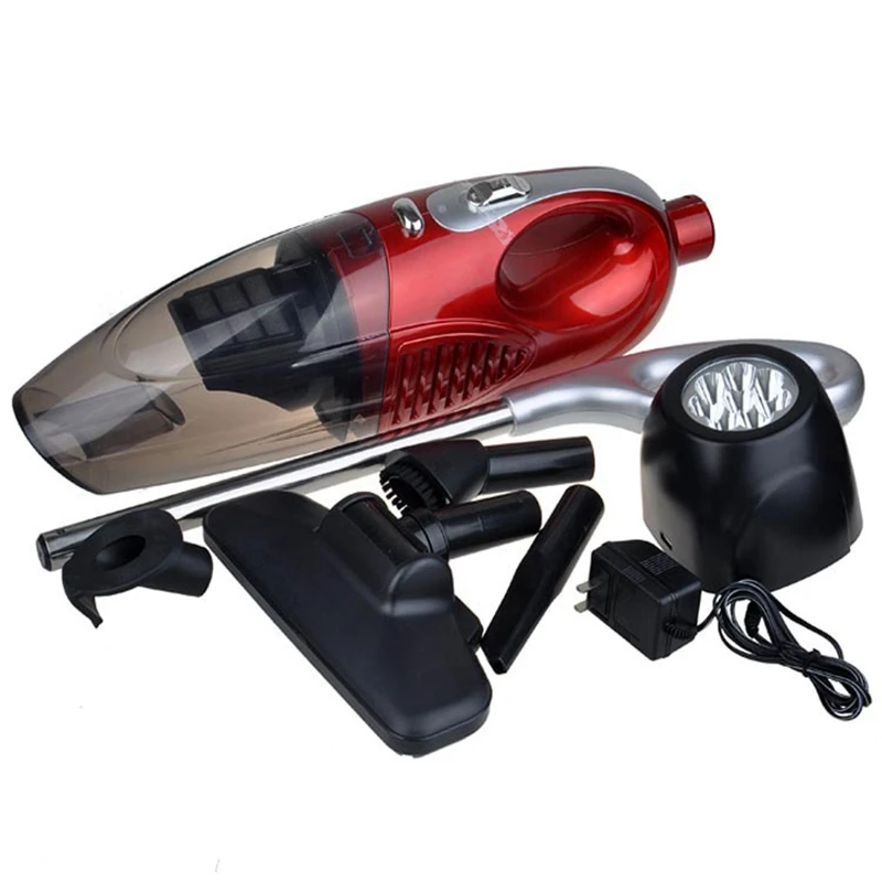Автомобильный домашний пылесос портативный беспроводной ручной 80 Вт 220 В влажный