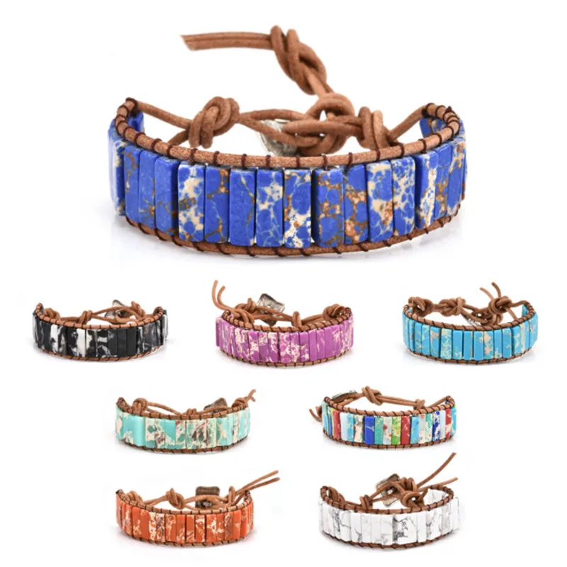 Браслеты чакры ювелирные изделия ручной работы разноцветные бусины из