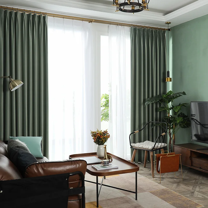 Готовые шторы простые современные затенения спальни гостиной балкона