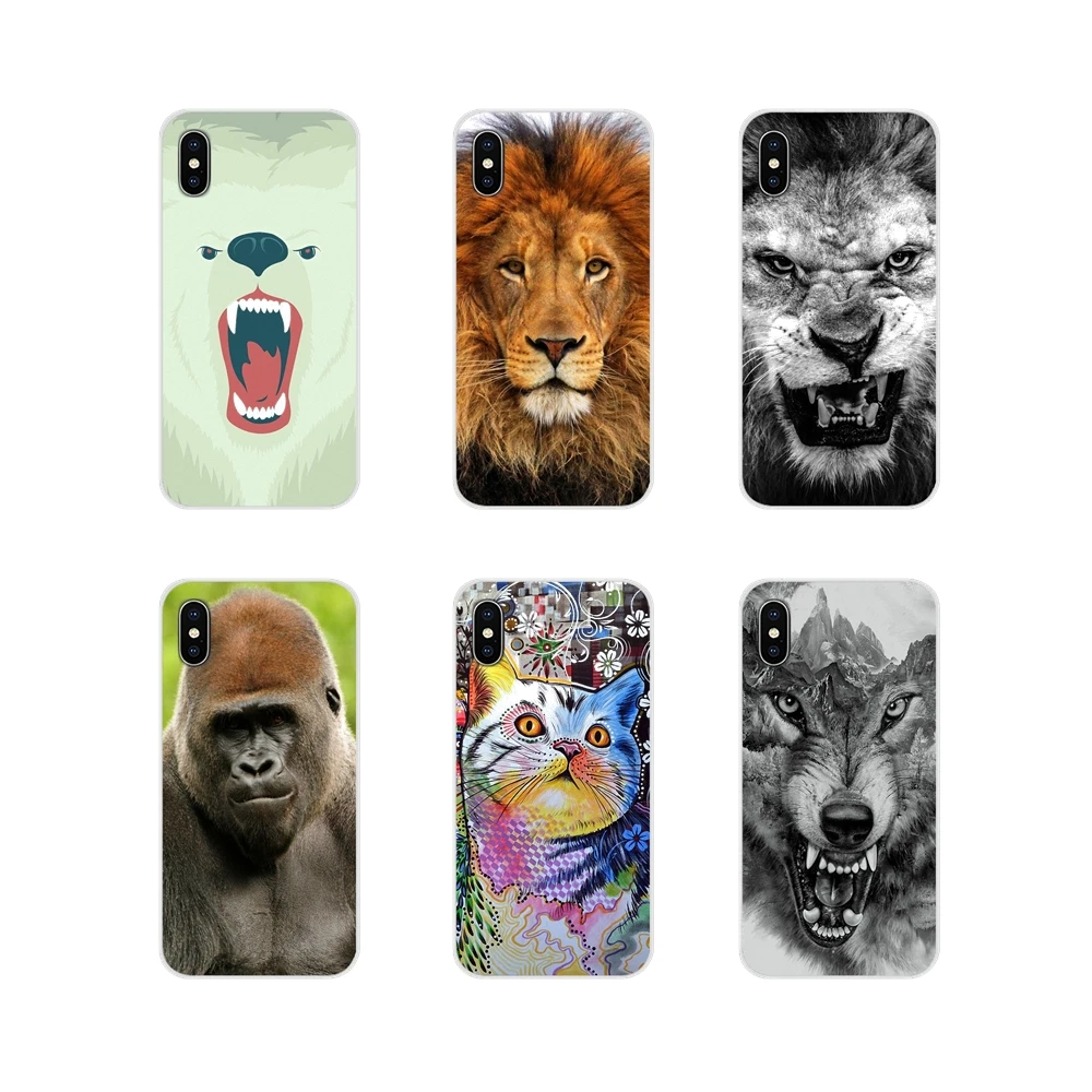 Новый джунгли животное волк тигр лев кошка для samsung Galaxy S3 S4 S5 мини S6 S7 край S8 S9 S10 Lite