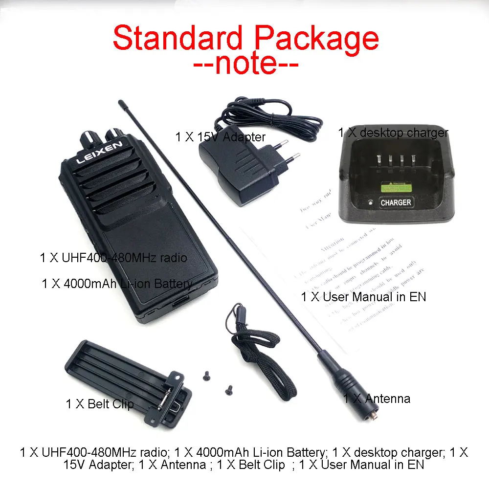 LEIXEN NOTE Big Power 20 Вт UHF 400 480 МГц FM Ham двухстороннее радио Междугородная рация черная